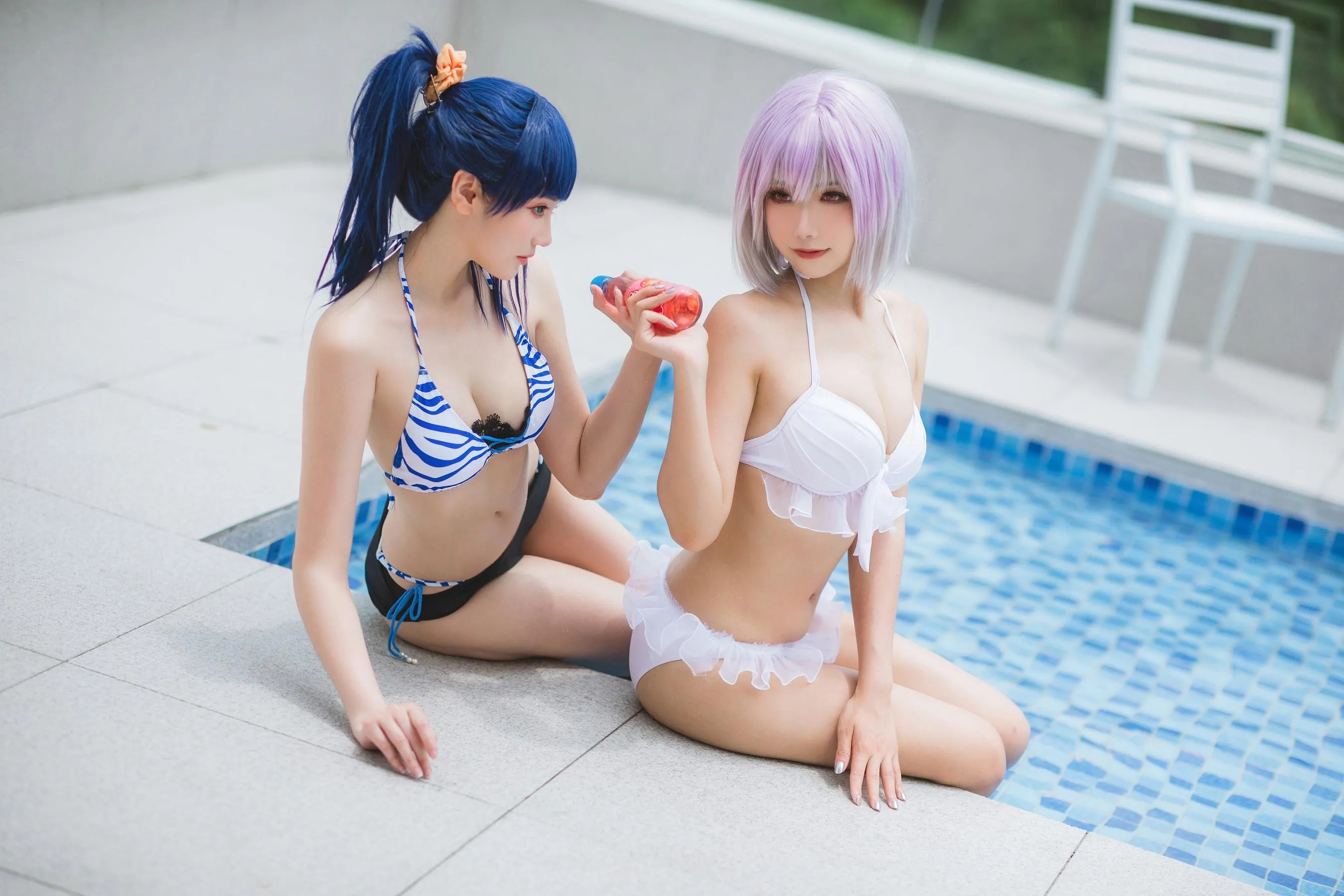 Momoko葵葵 – NO.35 瓜希酱 SSSS.GRIDMAN 宝多六花新条茜 泳装 [55P]插图7